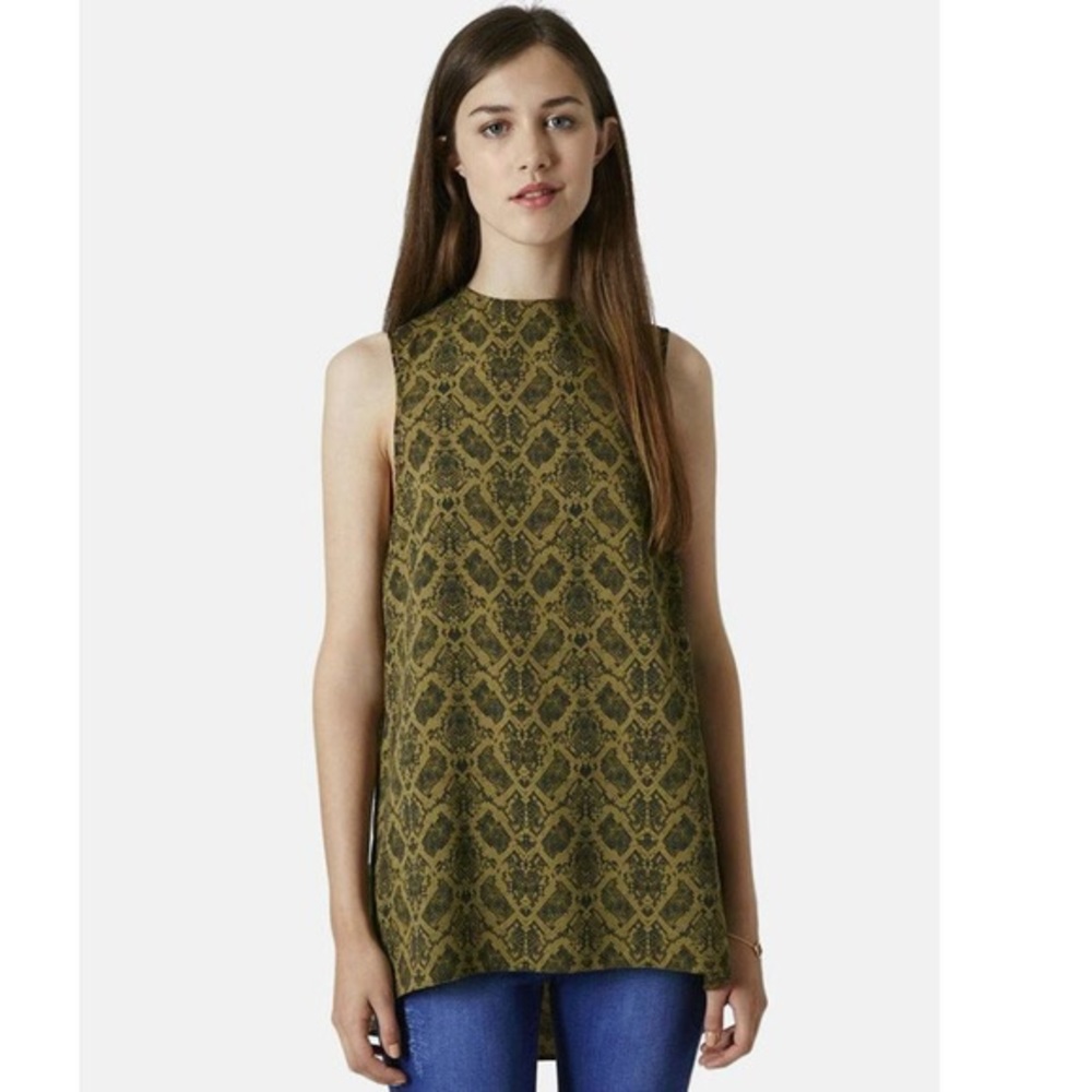Topshop Snakeskin Tunic